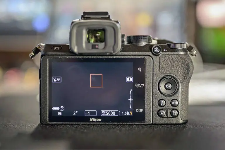 Nikon Z50 Rückseite Nikon Z50 Rückseite