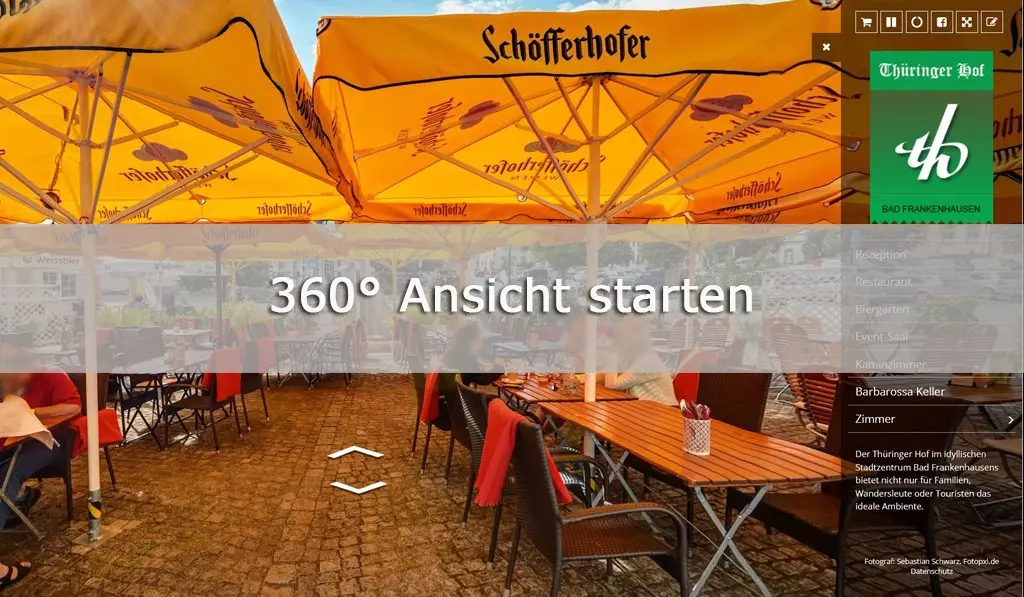 360 Grad Ansicht starten